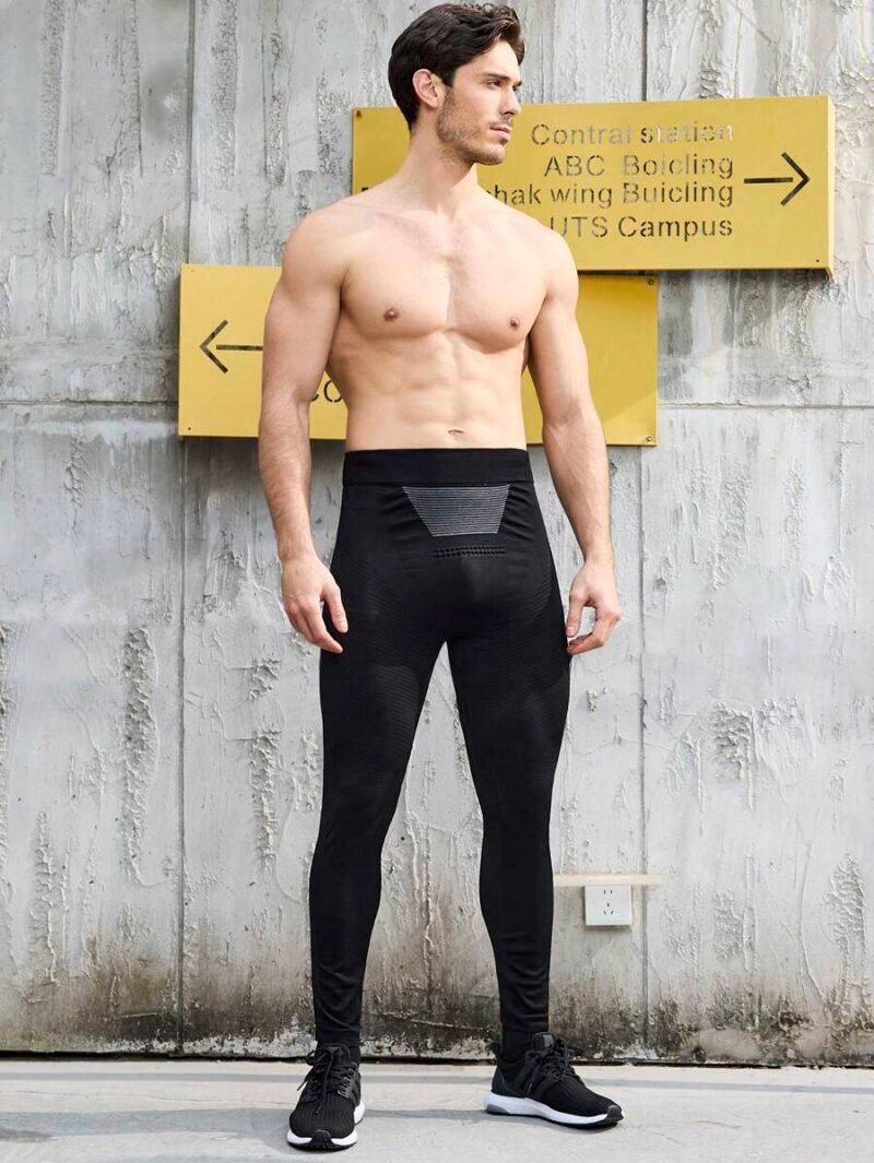 Letter Printed Sporty Skinny Pants