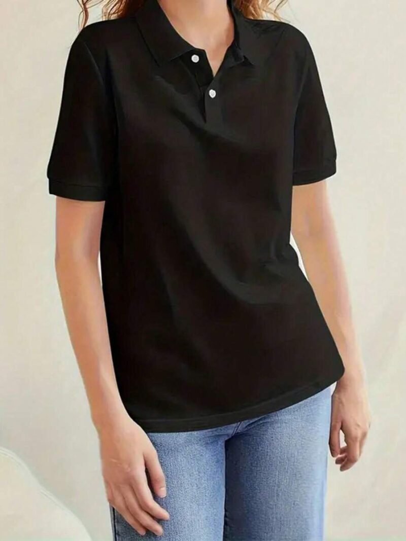 Solid Color Short Sleeve T Shirt For Summer