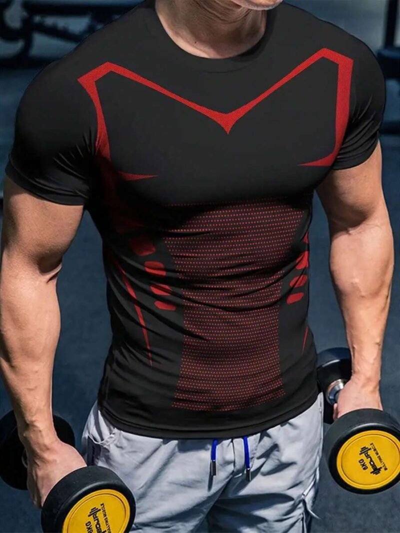 Fashion Round Neck Fit Tops For Gym