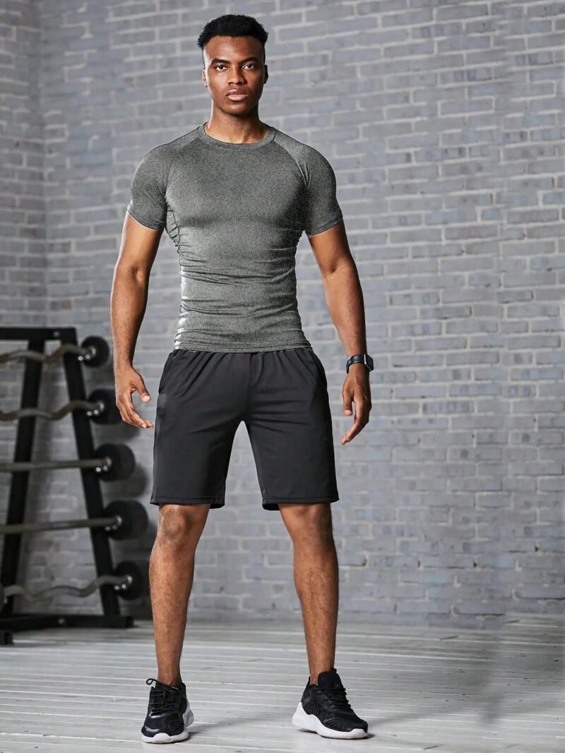 Men Fitness Short Sleeve