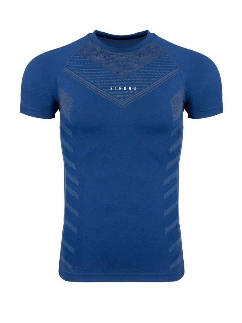 Men Letter Graphic Sports Compression
