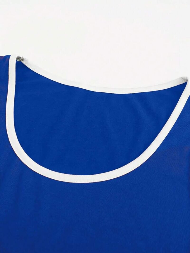 Bound Neck Casual Tank Top