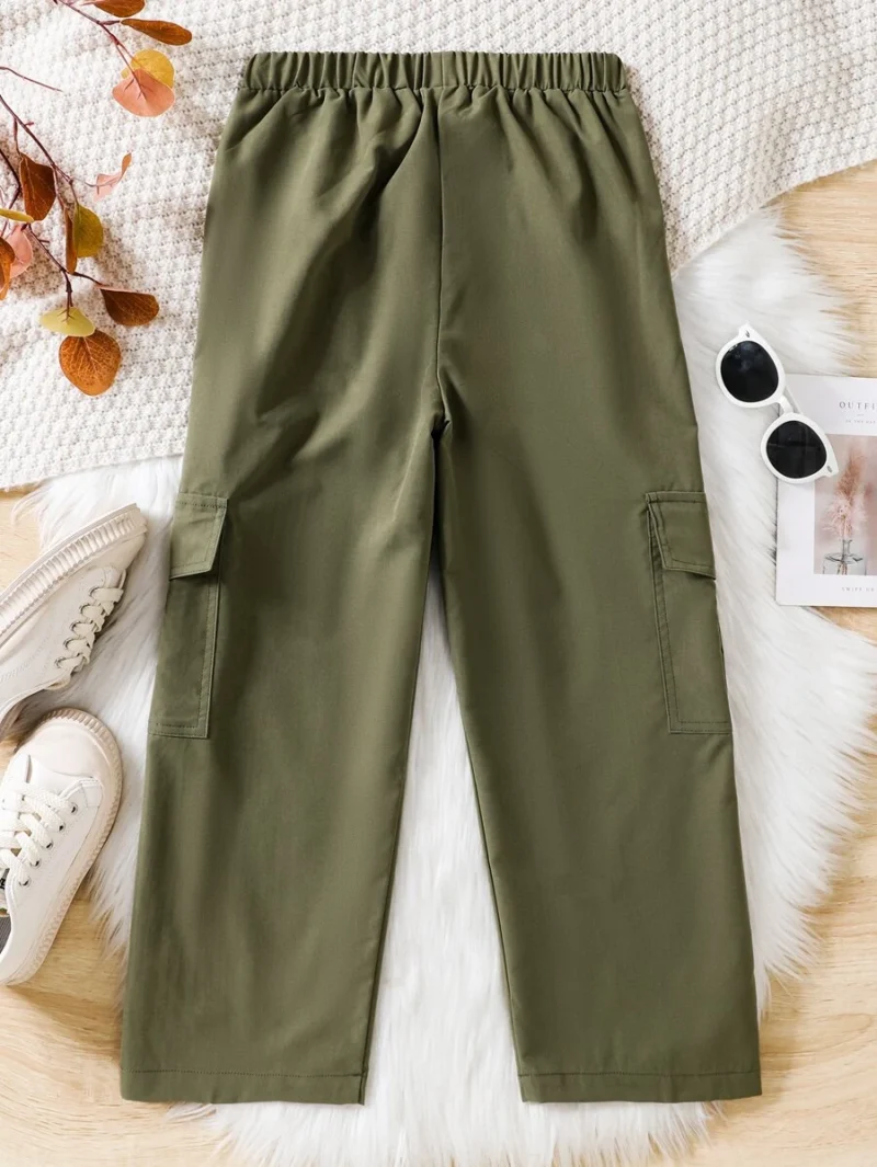 Multi Pocket Cargo Style Casual Long Pants