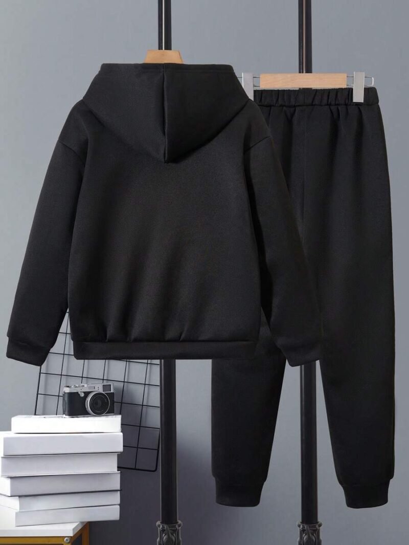 Casual Hooded Sweatshirt And Sweatpants