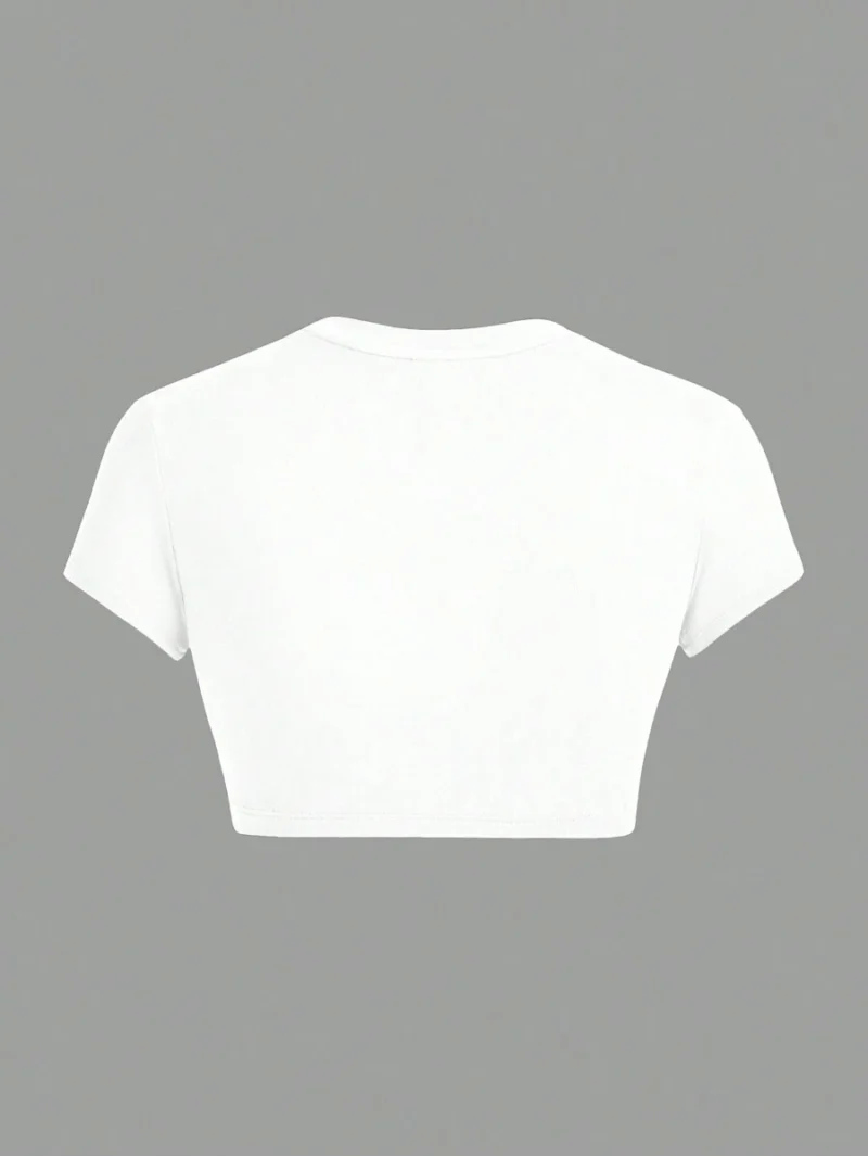 Casual Fitted Women T Shirt Simple