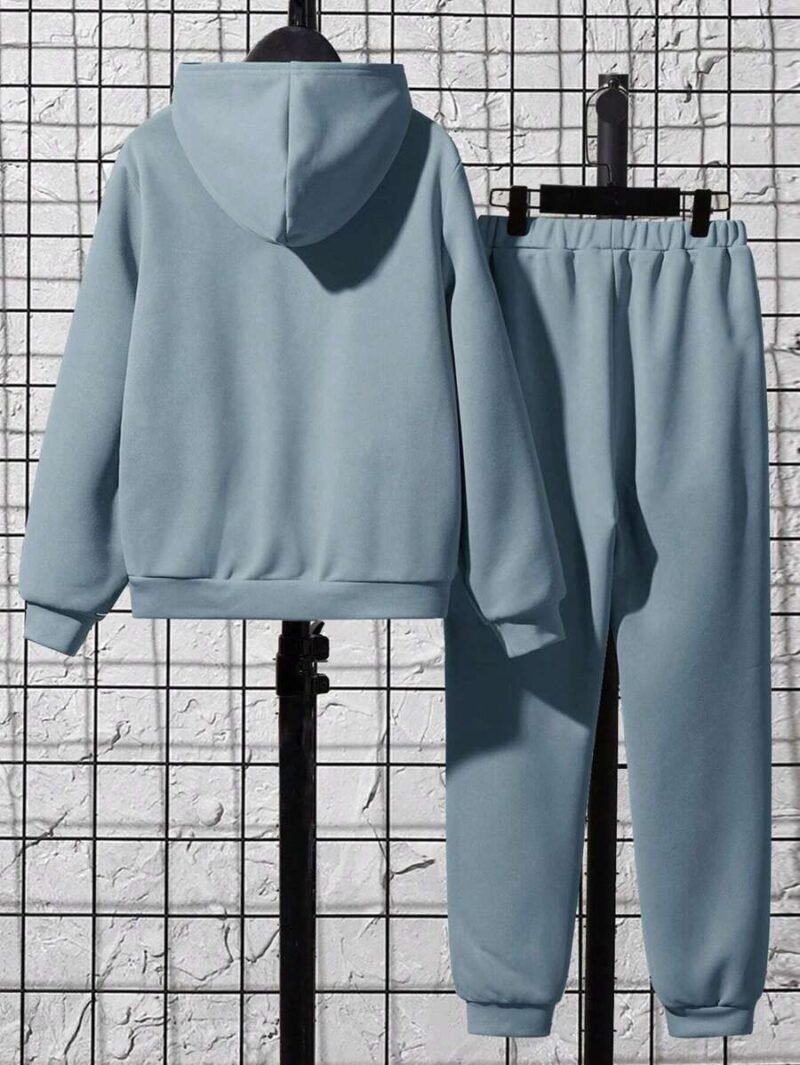 Letter Pattern Hoodie & Sweatpants