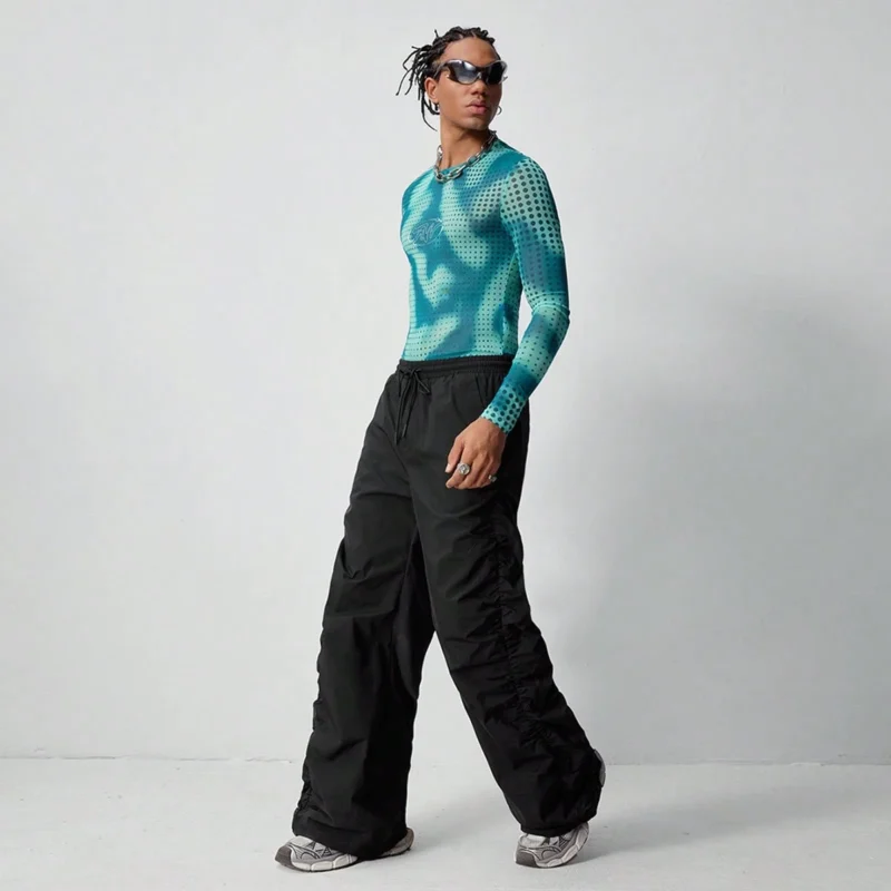Casual Compression Mesh Long Sleeve
