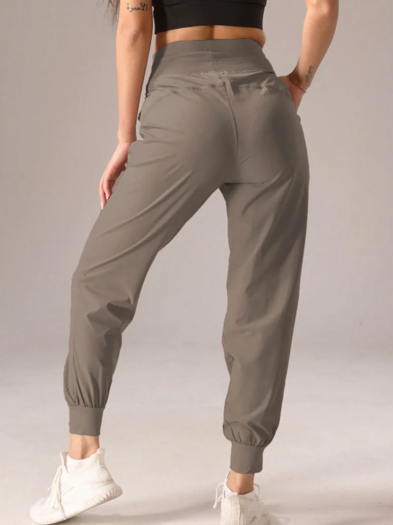 Pleated Solid Color Casual Long Pants