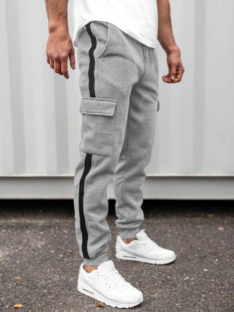 Colorblock Cargo Jogger Pants