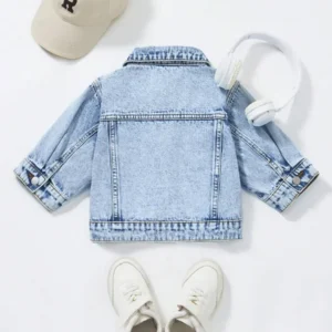Casual & Versatile Washed Denim Short Jacket