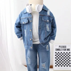 Casual Chic Distressed Denim Jacket