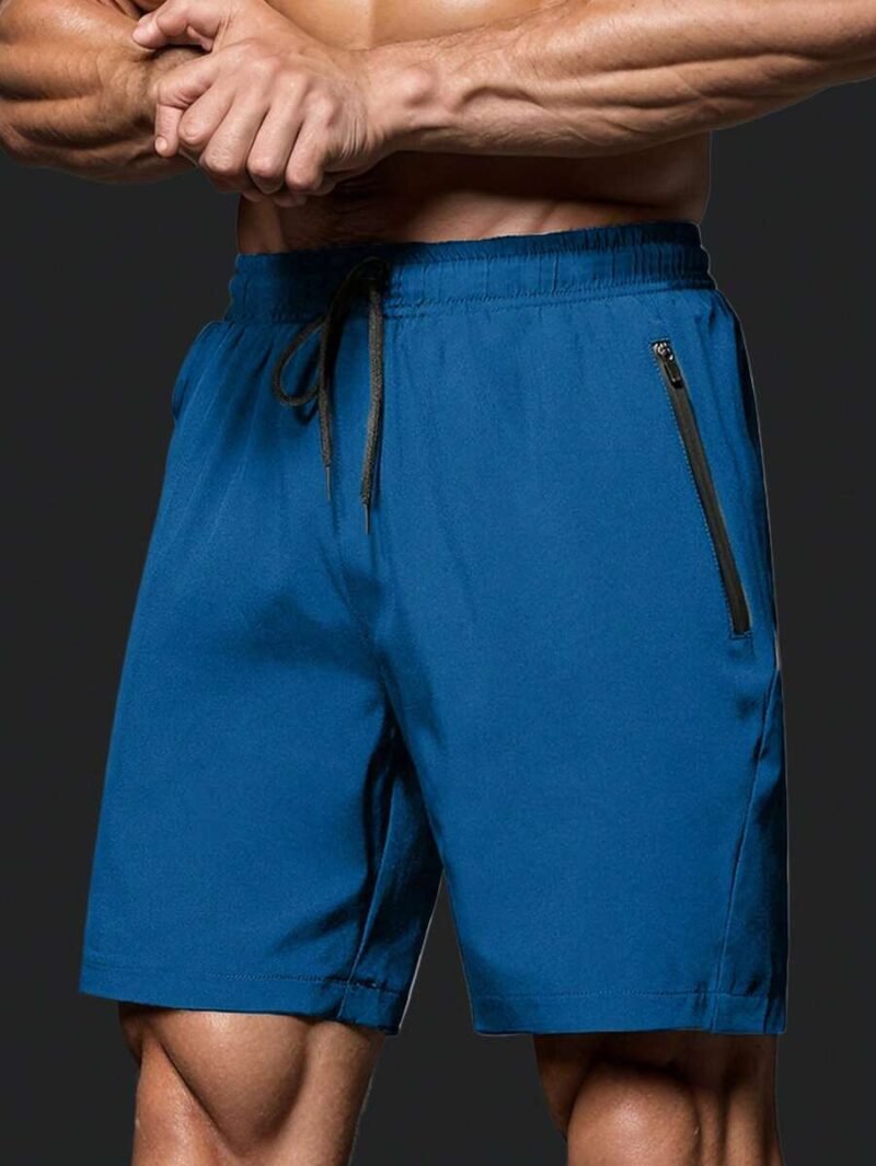 Basic Blue Men Tennis Shorts