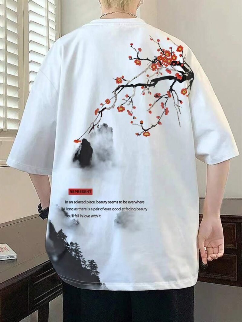 Cartoon Graphic Drop Shoulder Short Sleeve Tee