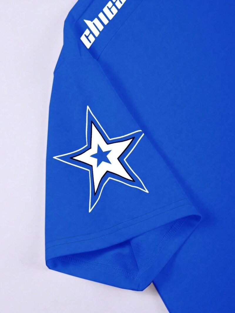 Oversized Men's Digital Printed Short Sleeve