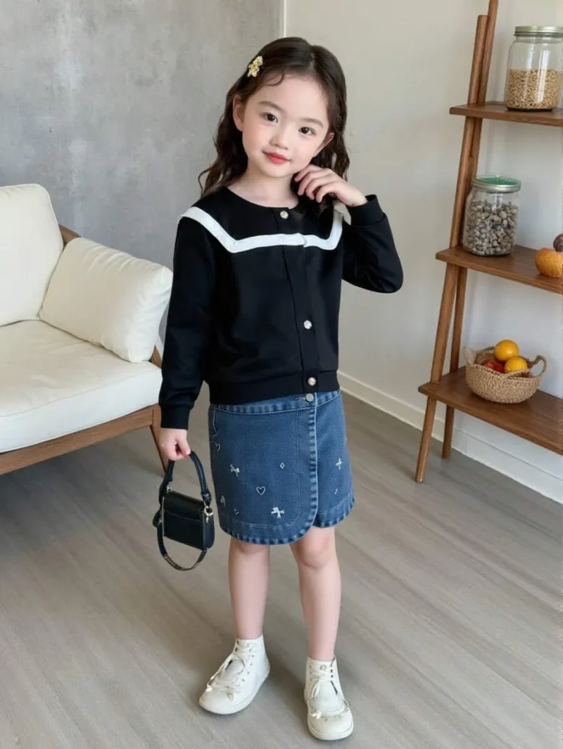 Embroideries Detailing Wrap Jeans Shorts