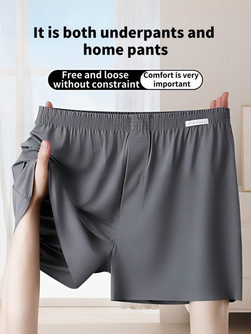 Ice Silk Boxer Shorts Loose Comfortable