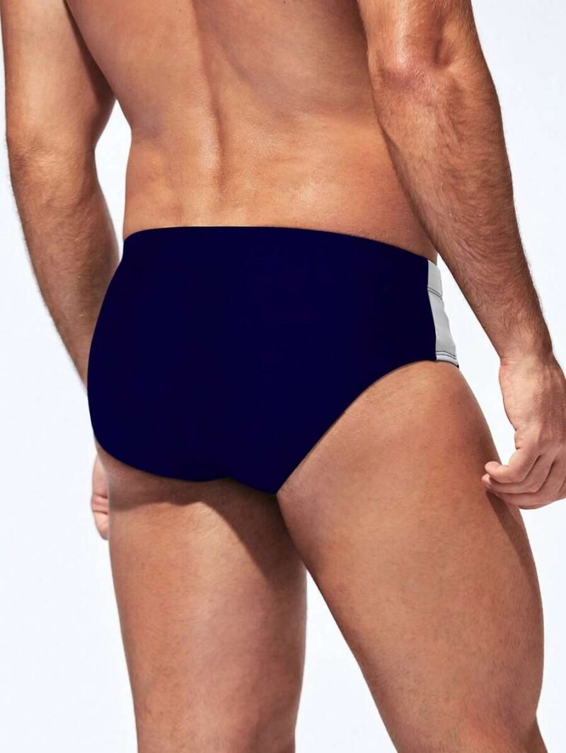 Men's Holiday Beach Contrast Color Block Trunks