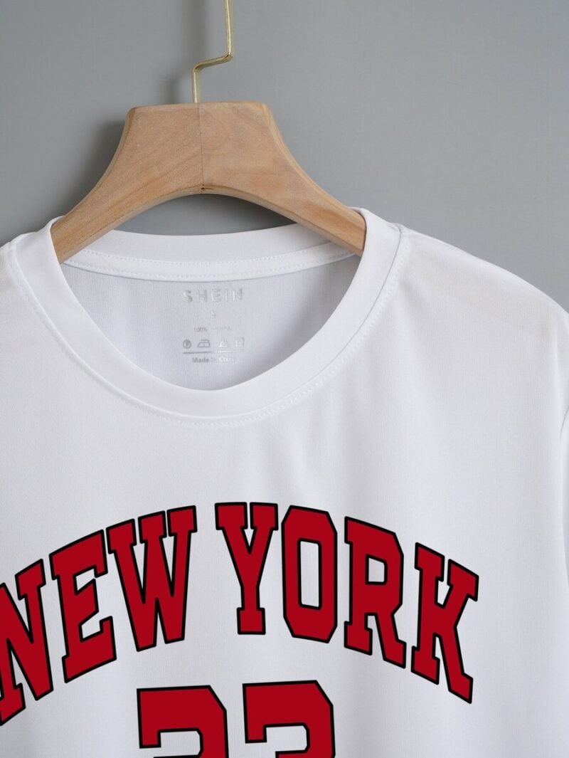 Letter Graphic Crop Tee Graphic Tees Women Tops