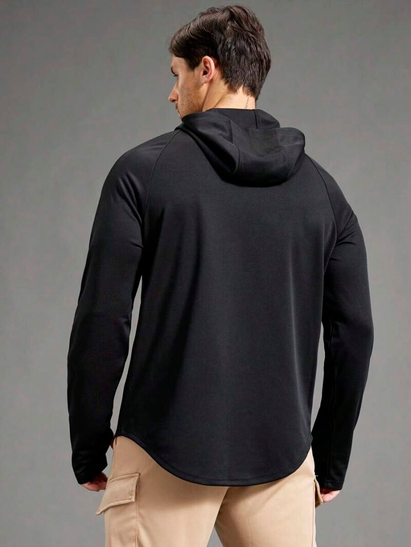 Casual Minimalist Style Pullover Hoody