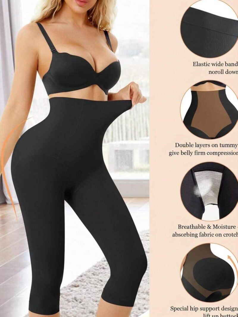 Seamless High Waist Shapewear Capri Leggings