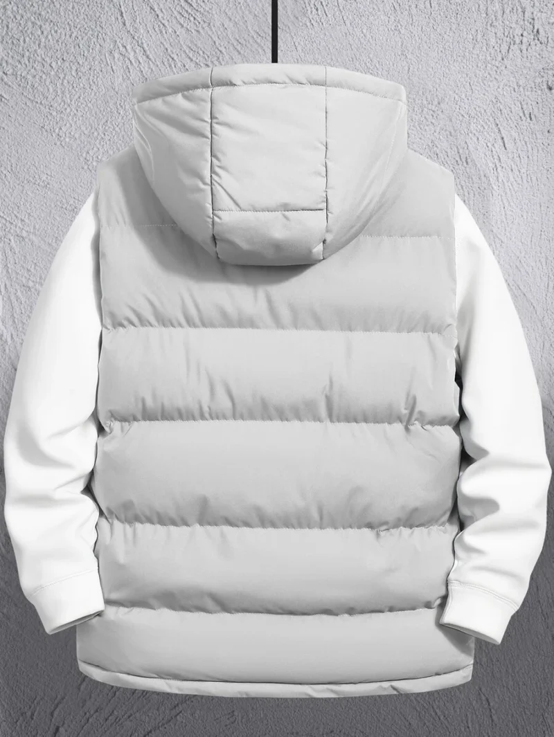 Hooded Zipper Quilted Vest