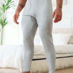 Letter Print Compression Thermal Pants
