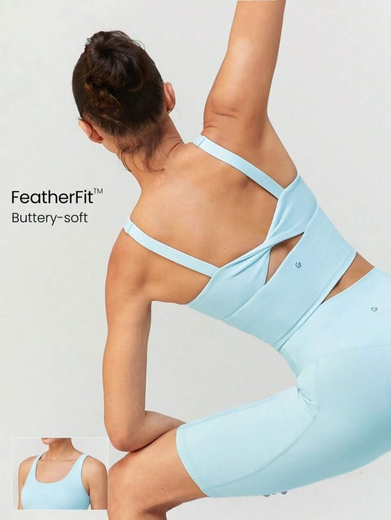 Twist Back Sports Tank Top