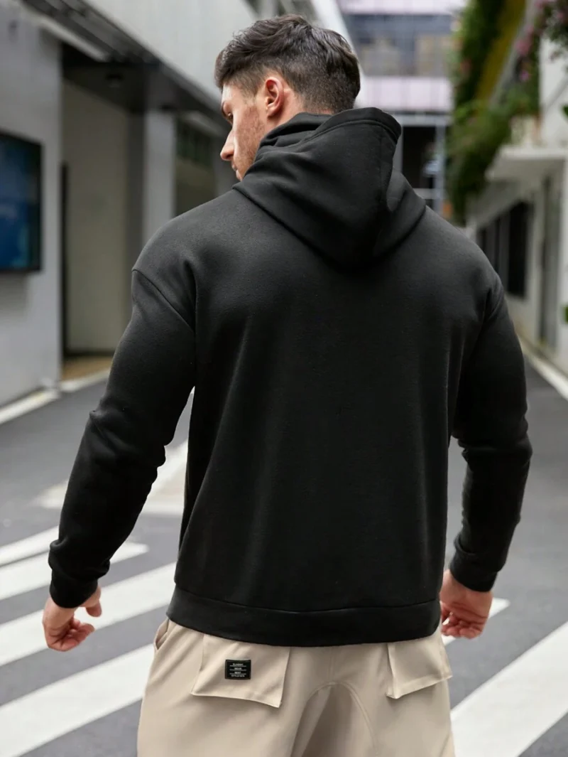Oversized Men's Letter Hoodie