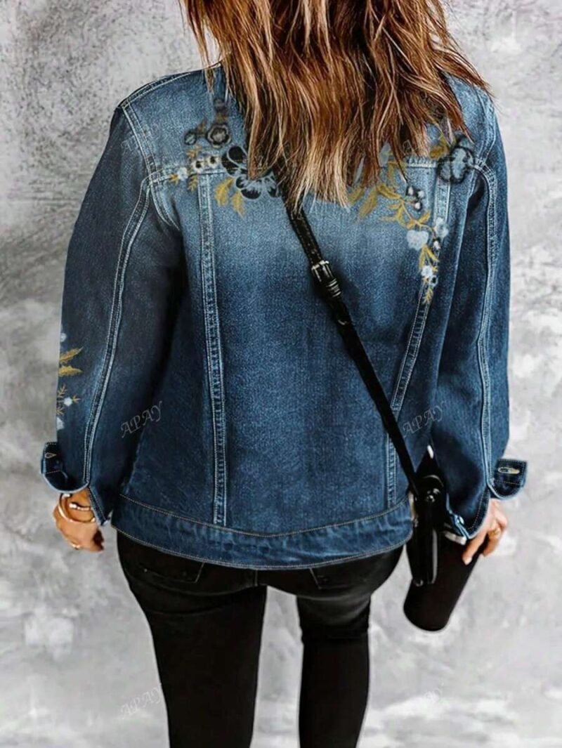 Single Breasted Casual Denim Jacket