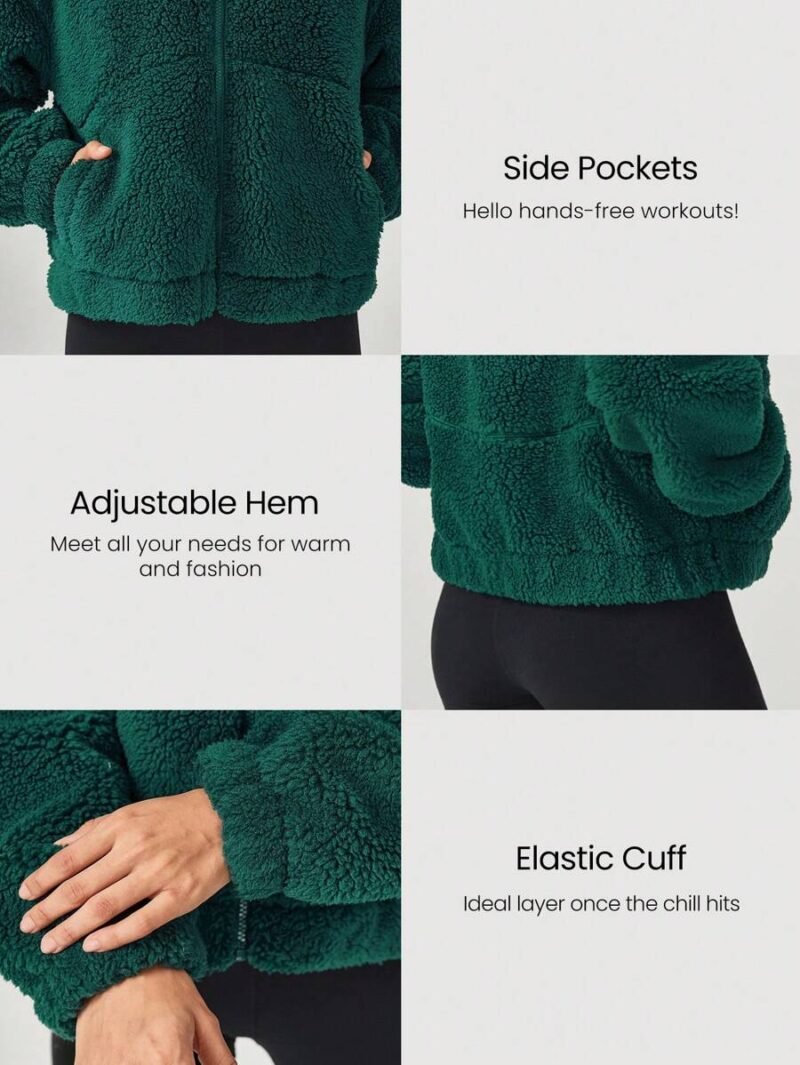 Thick Polar Fleece Soft Warm Loose Fit Jacket