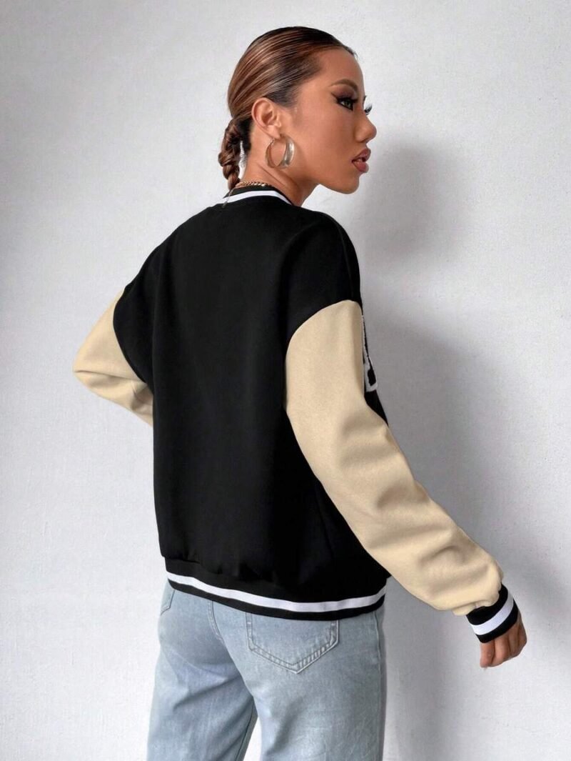 Preppy Style Alphabet Baseball Jacket