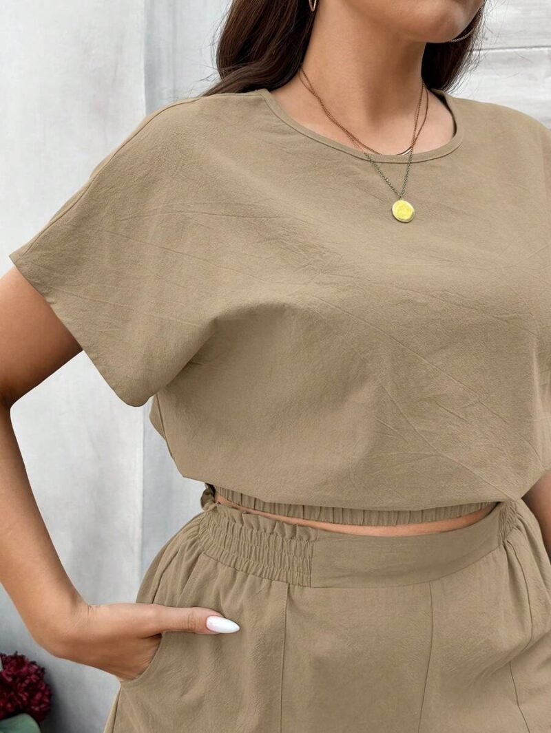 Plus Size Women's Batwing Short