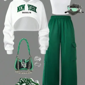 Casual Thickened Set Knit Letter Print