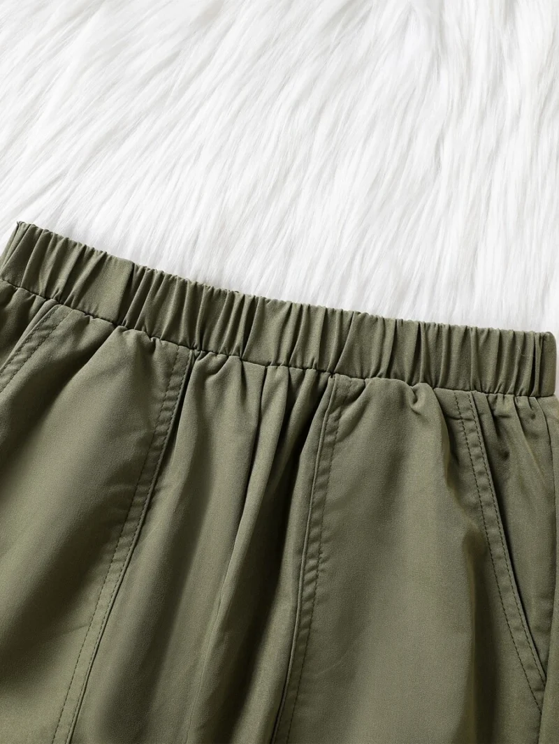 Multi Pocket Cargo Style Casual Long Pants