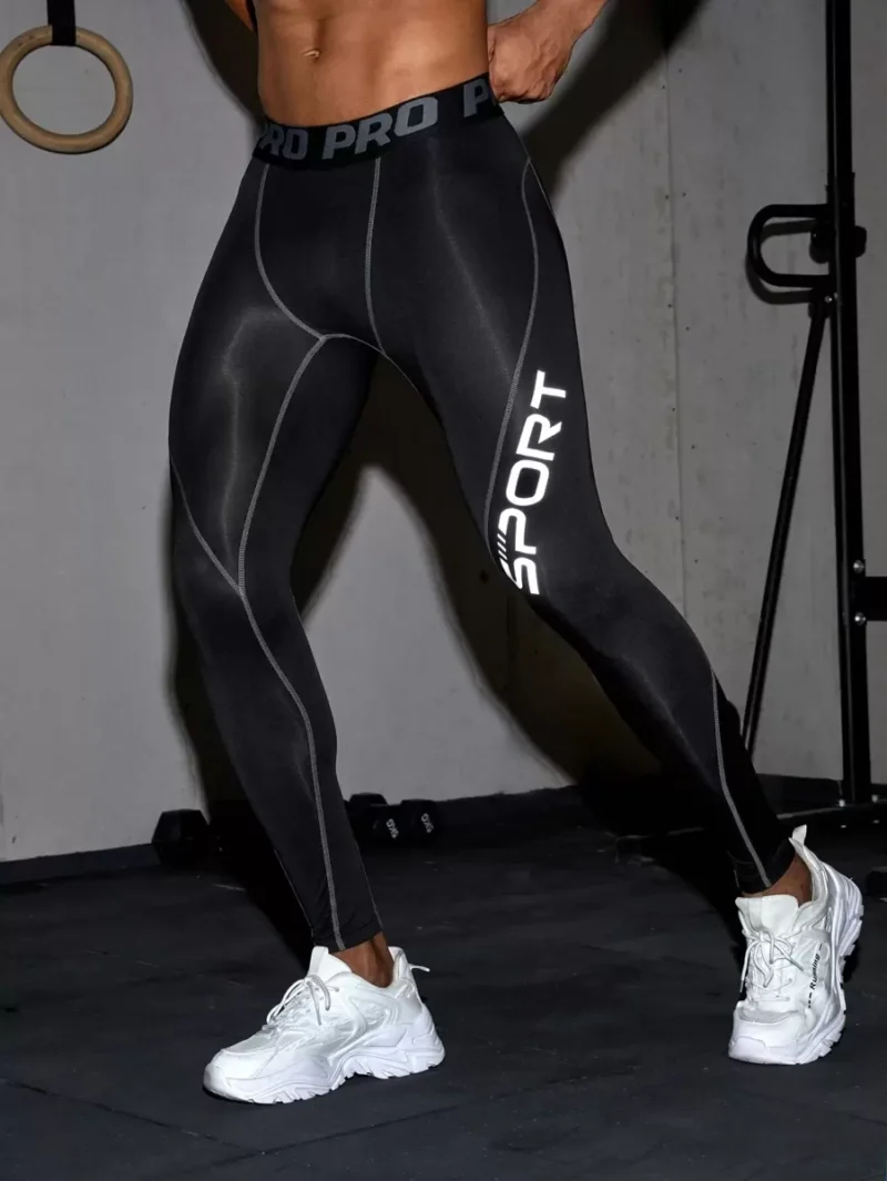 Reflective Stitching Sports Tights