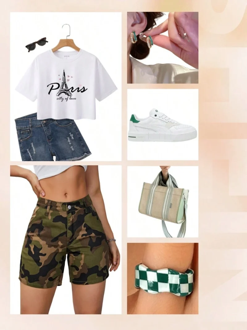 Letter Graphic Tee Graphic Tees Women Tops