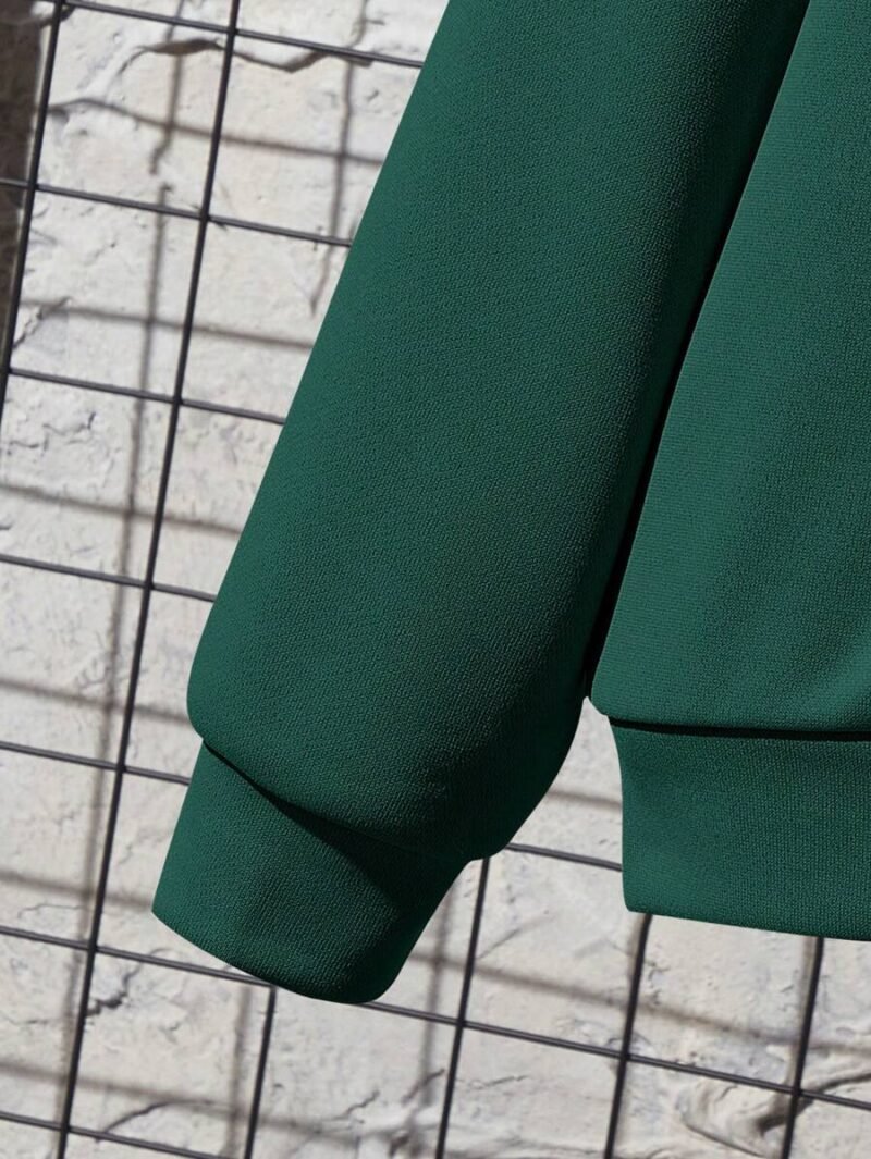Casual Comfortable Hoodie With Pressed Pattern