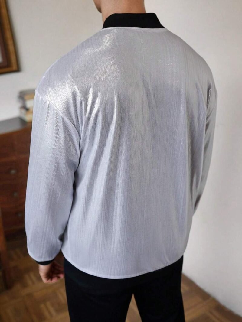 Drop Shoulder Bomber Jacket Without Tee