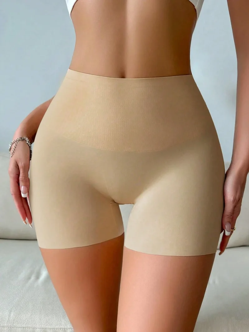 Solid Color High Waisted Shapewear Shorts