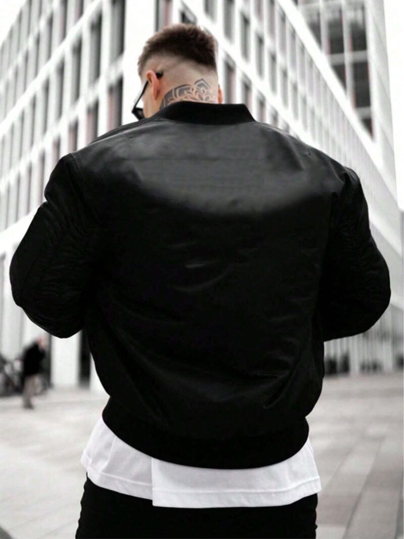 Lightweight Casual Baseball Jacket With Long Sleeve