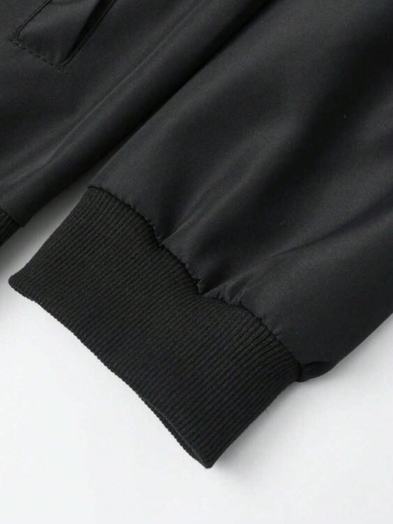 Loose Windproof Zip Up Bomber Sports Jacket