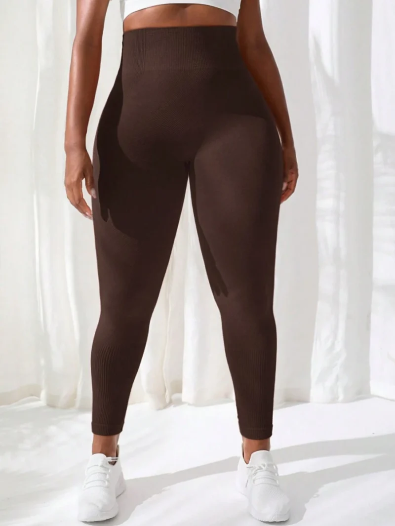 Sport Plus Size Seamless Striped Atheltic Pants