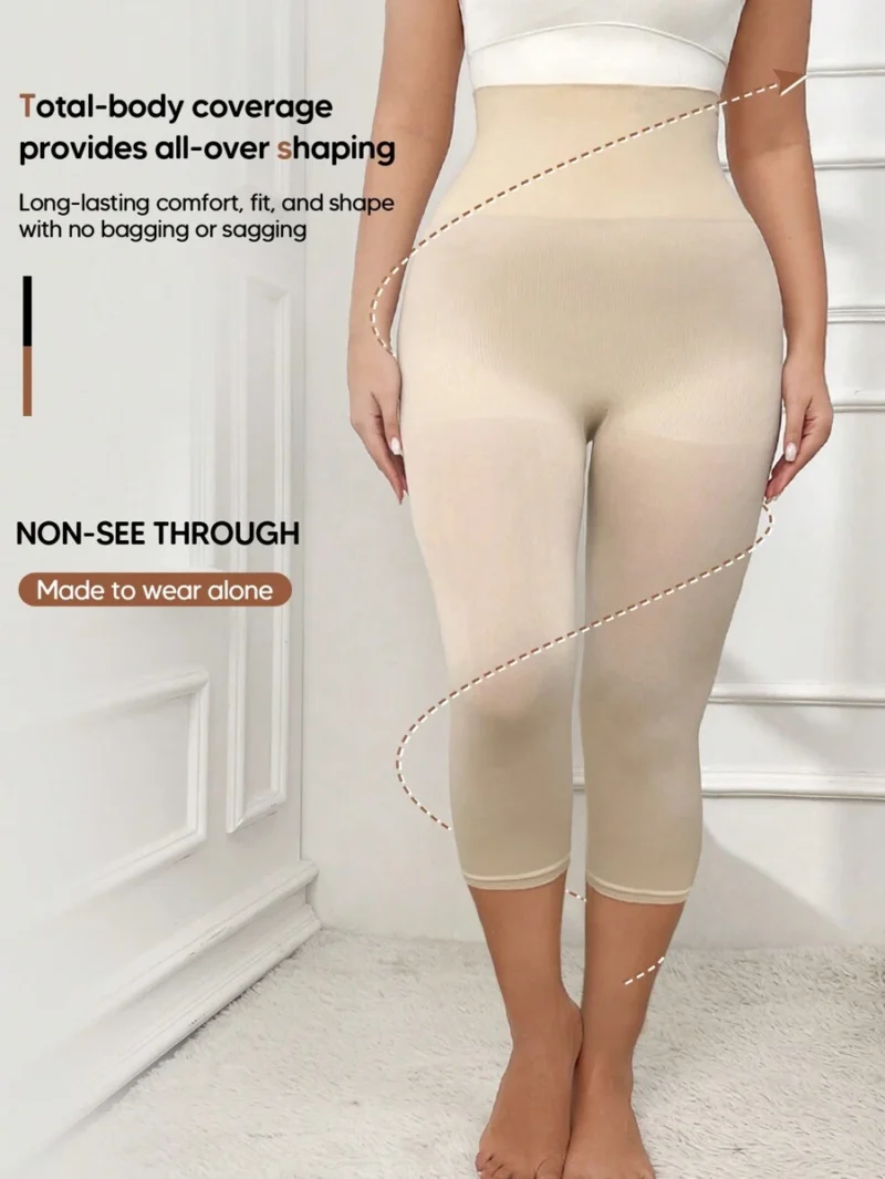 High Waisted Capri Leggings Tummy Control Pants