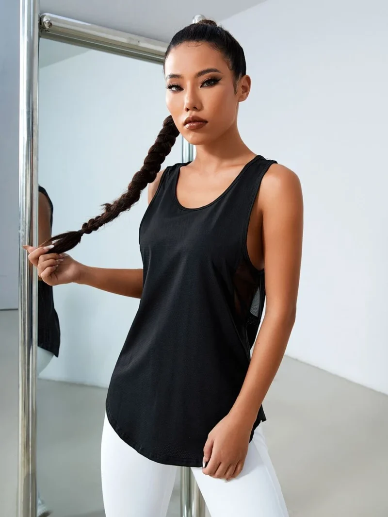 Gameset Solid Racer Back Sports Tank Top
