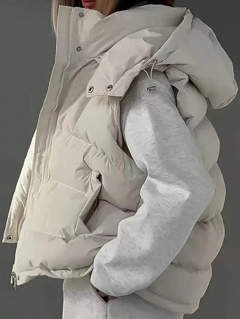 Solid Color Simple Daily Padded Puffer Vest
