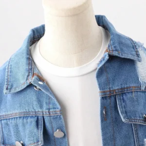 Casual Chic Distressed Denim Jacket