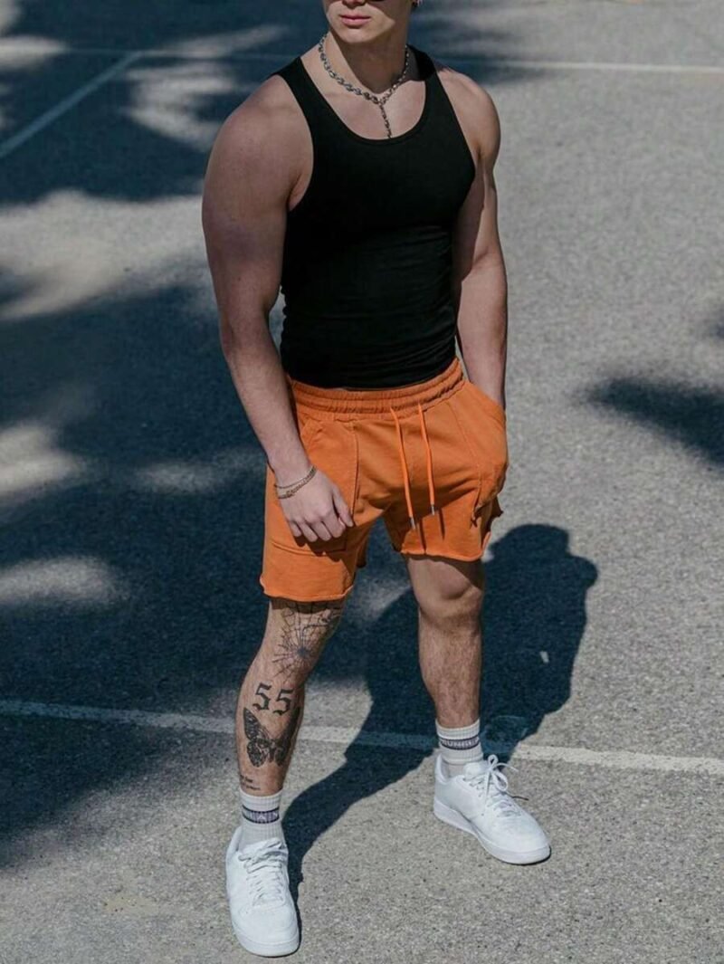 Drawstring Waist Sports Shorts Gym Shorts Jogger