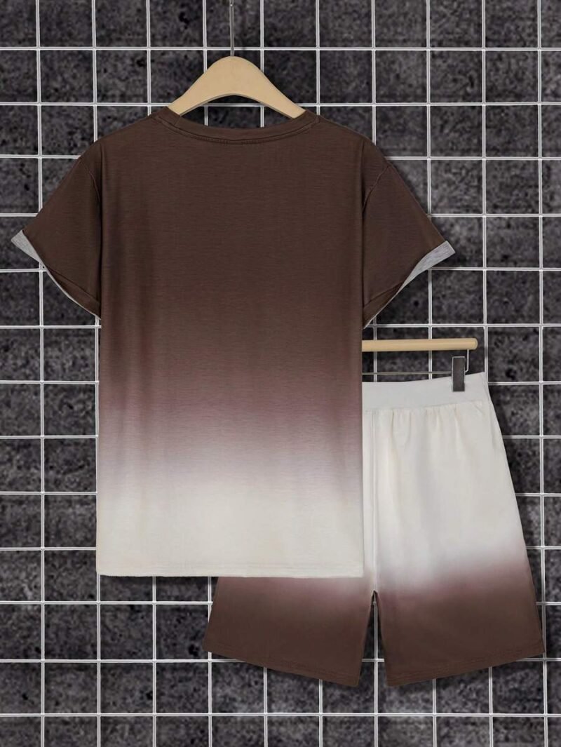 Short Sleeve Casual T Shirt And Shorts Set