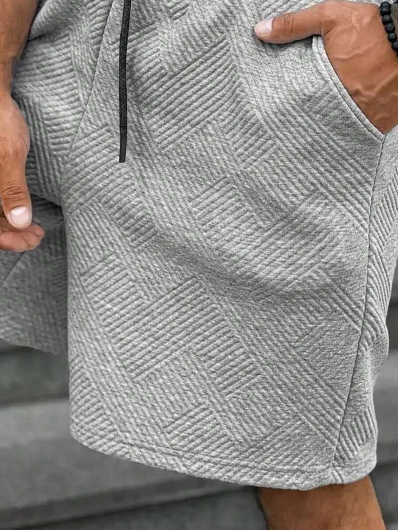 Summer Leisure Solid Texture Shorts