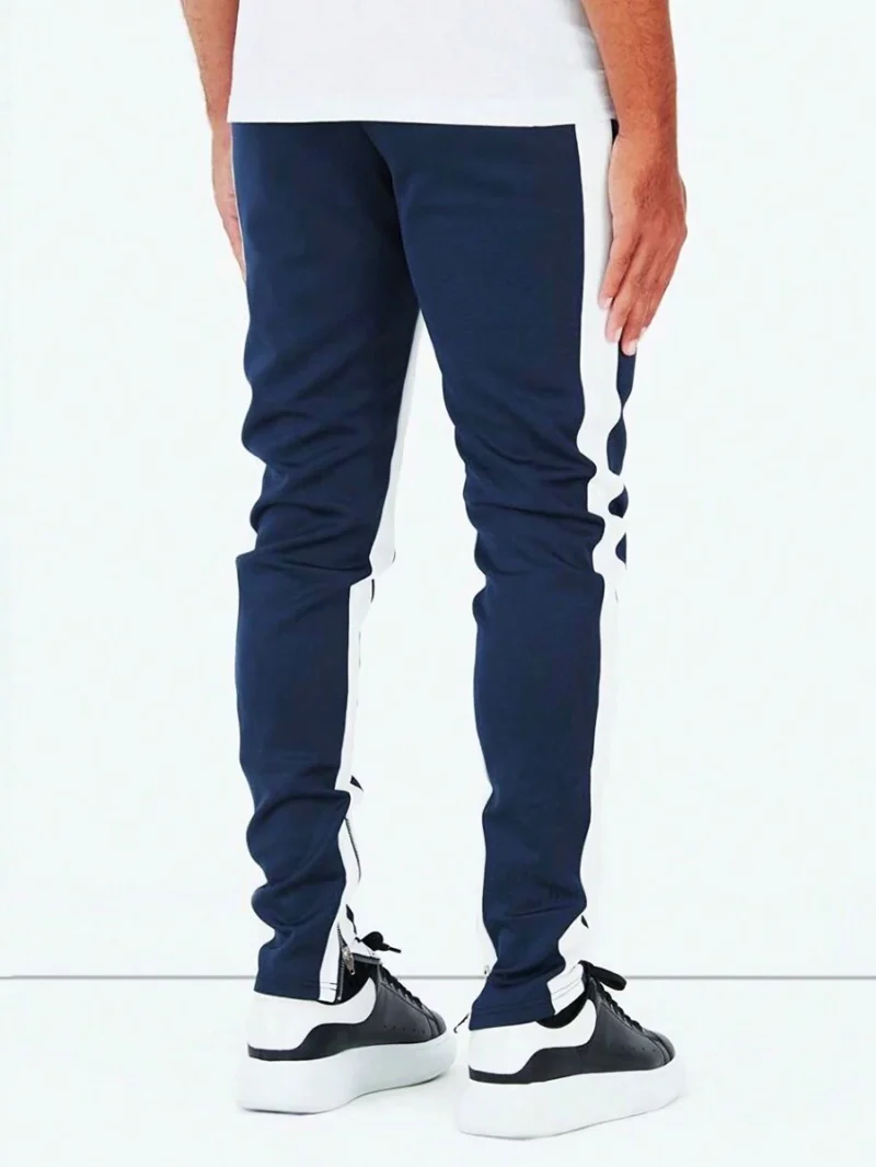 Zip Hem Drawstring Waist Sports Pants